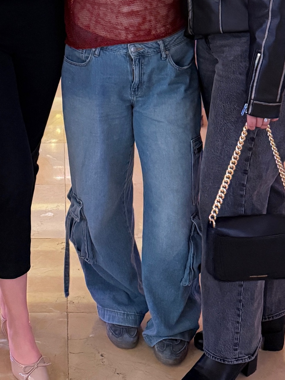 wild fable Light Blue Wide Leg Cargo Jeans - Picture 6 of 11